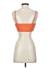 Shein 100% Acrylic Orange Sleeveless Blouse Size 4 - photo 2