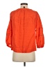 J.Crew 100% Linen Orange 3/4 Sleeve Blouse Size XS - photo 2