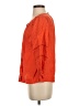 J.Crew 100% Linen Orange 3/4 Sleeve Blouse Size XS - photo 5