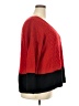 NY Collection 100% Acrylic Color Block Red Pullover Sweater Size 2X - photo 4