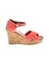 TOMS Orange Pink Wedges Size 7 - photo 1