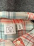 BP. 100% Cotton Plaid Ivory Long Sleeve Button-Down Shirt Size XL - photo 7