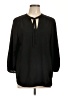 Ann Taylor 100% Polyester Black 3/4 Sleeve Blouse Size L - photo 1