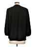 Ann Taylor 100% Polyester Black 3/4 Sleeve Blouse Size L - photo 2