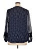 Isaac Mizrahi LIVE! 100% Polyester Polka Dots Blue Long Sleeve Blouse Size 16 - photo 2
