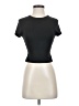 Shein Black Short Sleeve Turtleneck Size 2 - photo 1