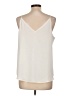 Express 100% Polyester Ivory Sleeveless Blouse Size L - photo 2