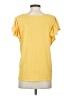 Max Studio Yellow Short Sleeve Top Size S - photo 2