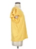Max Studio Yellow Short Sleeve Top Size S - photo 4