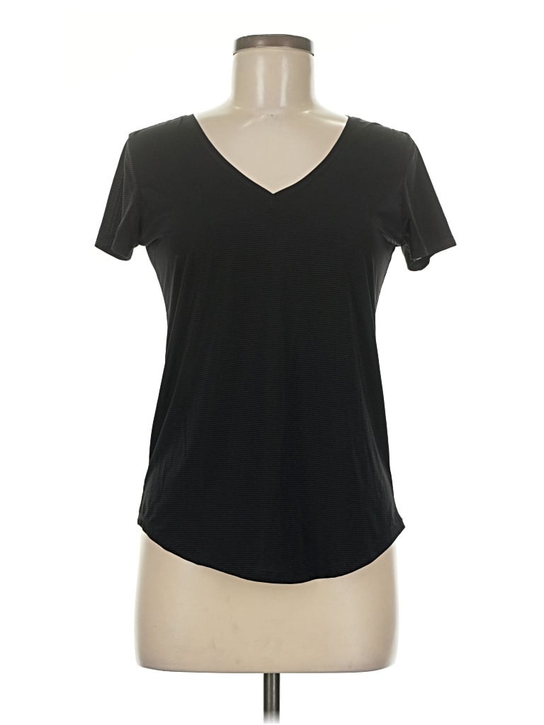 Pre-owned Zyia Active Short Sleeve T-shirt In Black
