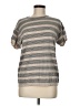Brunello Cucinelli Stripes Gray Tan Short Sleeve T-Shirt Size XL - photo 1