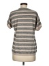 Brunello Cucinelli Stripes Gray Tan Short Sleeve T-Shirt Size XL - photo 2