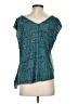 Tiny Teal Short Sleeve Blouse Size S - photo 2