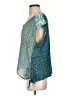 Tiny Teal Short Sleeve Blouse Size S - photo 5