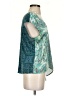 Tiny Teal Short Sleeve Blouse Size S - photo 4