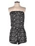 Angie 100% Rayon Graphic Black Romper Size S - photo 1