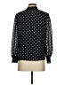 J.Crew 100% Polyester Polka Dots Black Long Sleeve Blouse Size XS - photo 2