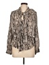 FRAME 100% Silk Gray Blouse Size L - photo 1