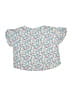 Vineyard Vines 100% Cotton Floral Blue Short Sleeve Blouse Size 10 - 12 - photo 2