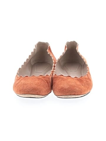 Chloé Suede Lauren Scalloped Flats (view 2)