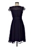 Planet Gold 100% Polyester Solid Blue Cocktail Dress Size 2 - photo 1