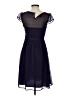 Planet Gold 100% Polyester Solid Blue Cocktail Dress Size 2 - photo 2