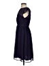 Planet Gold 100% Polyester Solid Blue Cocktail Dress Size 2 - photo 5