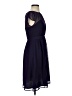 Planet Gold 100% Polyester Solid Blue Cocktail Dress Size 2 - photo 4
