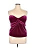 Parker Burgundy Sleeveless Top Size XL - photo 1