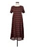 Lularoe Print Burgundy Casual Dress Size XS - photo 1