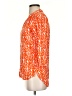 Escapada 100% Rayon Orange 3/4 Sleeve Blouse Size S - photo 5