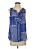 Emma & Olivia 100% Polyester Blue Sleeveless Blouse Size S - photo 1