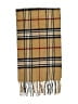 V.Fraas 100% Acrylic Plaid Brown Scarf One size - photo 2