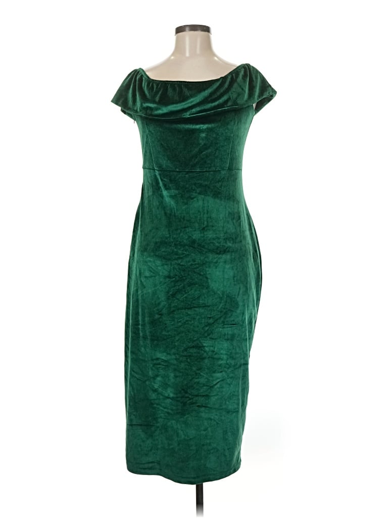 Pre-owned Unbranded Cocktail Dress In Green