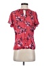 Left Coast by Dolan 100% Polyester Red Short Sleeve Blouse Size S - photo 1