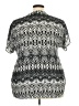 Faded Glory 100% Polyester Black Short Sleeve Blouse Size 2X - photo 2