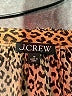 J.Crew 100% Cupro Animal Print Brown Long Sleeve Blouse Size 10 - photo 7