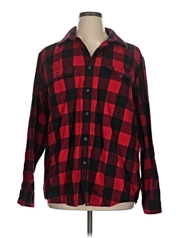 Faded Glory Long Sleeve Button-Down Shirt (view 1)
