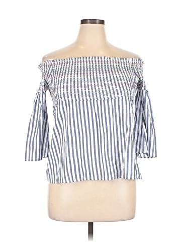 Blue Rain 3/4 Sleeve Blouse (view 1)