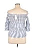 Blue Rain 100% Cotton Blue 3/4 Sleeve Blouse Size L - photo 2
