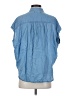 Madewell 100% Cotton Blue Sleeveless Button-Down Shirt Size S - photo 2
