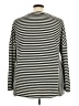 Cotton Bleu Stripes Black Pullover Sweater Size 3X - photo 2