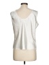 Escapades 100% Polyester Silver Sleeveless Blouse Size L - photo 2