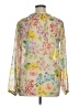 Red Camel 100% Polyester Floral Yellow Long Sleeve Blouse Size XL (estimated) - photo 2