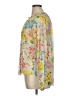 Red Camel 100% Polyester Floral Yellow Long Sleeve Blouse Size XL (estimated) - photo 5