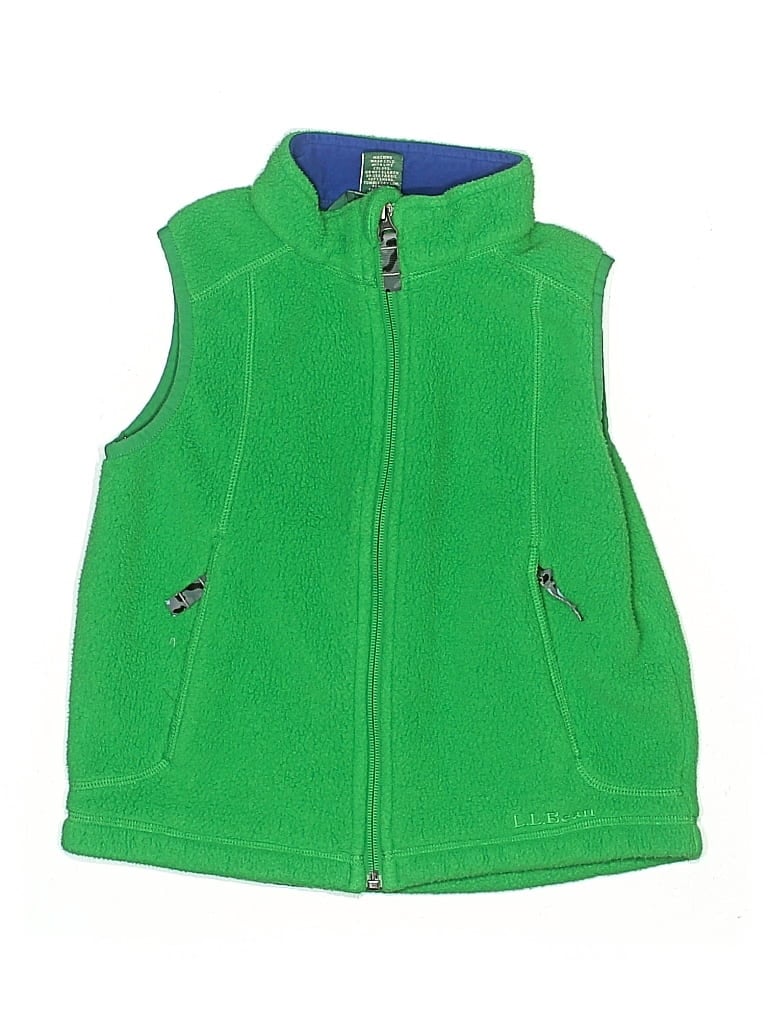 Pre-owned L.l.bean Kids' Vest In Green