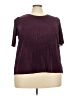 Assorted Brands 100% Polyester Burgundy Short Sleeve Top Size 3X - photo 1