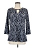 Magnolia Grace Blue 3/4 Sleeve Blouse Size M - photo 1