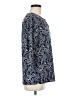 Magnolia Grace Blue 3/4 Sleeve Blouse Size M - photo 4