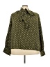 Shein Curve 100% Polyester Polka Dots Green Long Sleeve Blouse Size 4X - photo 1